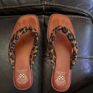 Vince Camuto Brown Leopard Women's Sandals